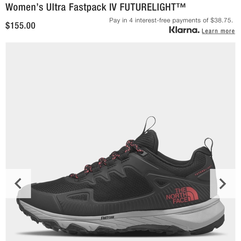 Women’s north face hiking shoes